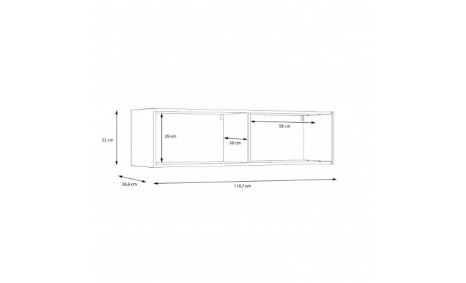 Настенный шкаф TACJUS FORTE TXCH011-C605